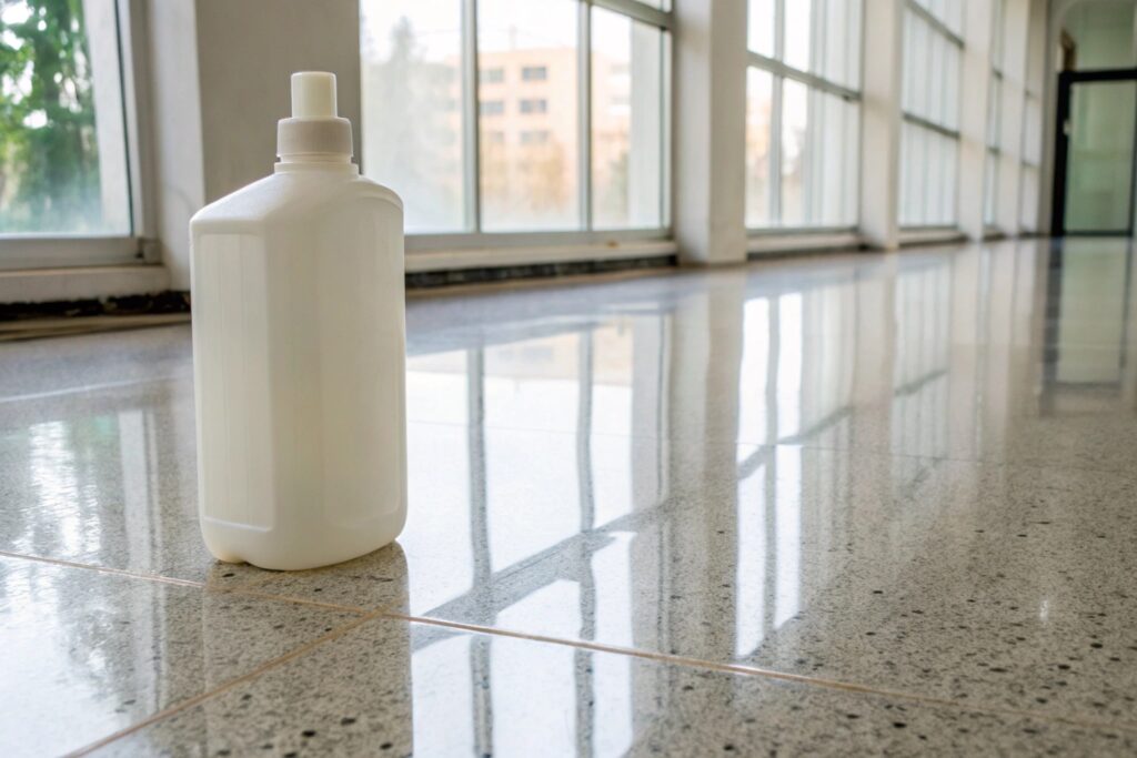 pH-neutral cleaner suitable for epoxy floor maintenance
